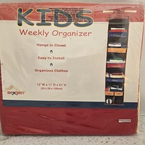 Nexgen Red Kids Weekly Closet Organizer